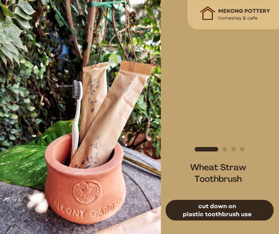 Mekong Pottery Homestay, Green-Friendly & Boat Tour Віньлонґ Екстер'єр фото